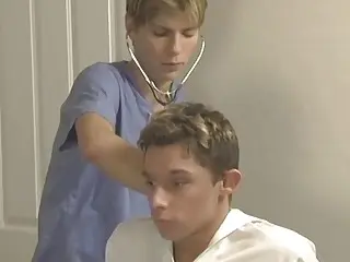 Young doctor and his twink patient indulge in sensual anal